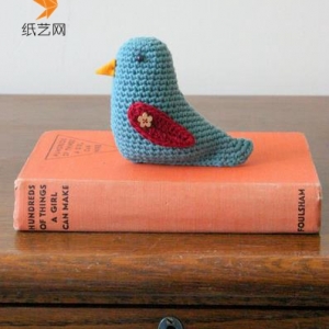 钩针编织的文艺小鸟玩偶