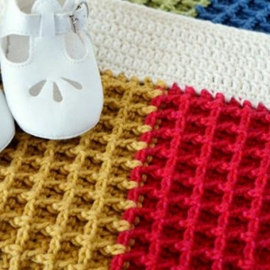 钩针编织的漂亮毛毯