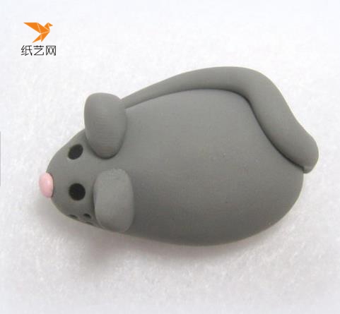 超轻粘土制作的小可爱老鼠