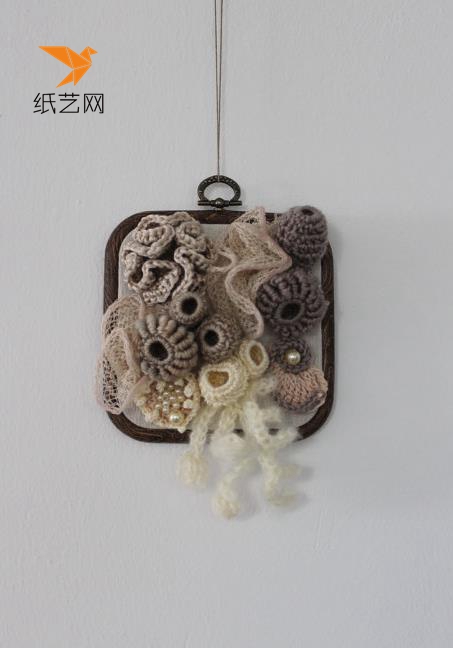 钩针编织的海洋生物装饰