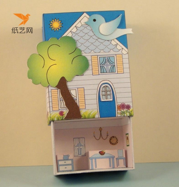 可爱的小房子纸模型