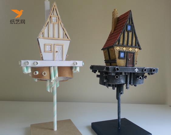 精致的小房子纸模型