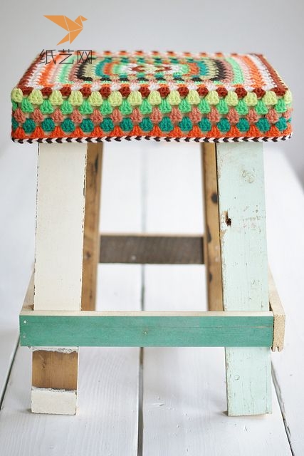 毛线钩针编织椅子套让你轻松成为生活艺术家的毛线钩针编织手作