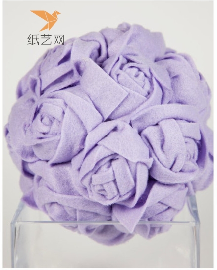 秀雅清素的不织布花朵让人越看越干净越感岁月静好的不织布花朵手作