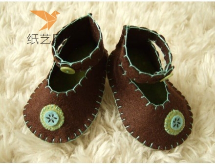 不织布婴儿宝宝小鞋给宝宝最柔软温情的爱的不织布包包鞋手作