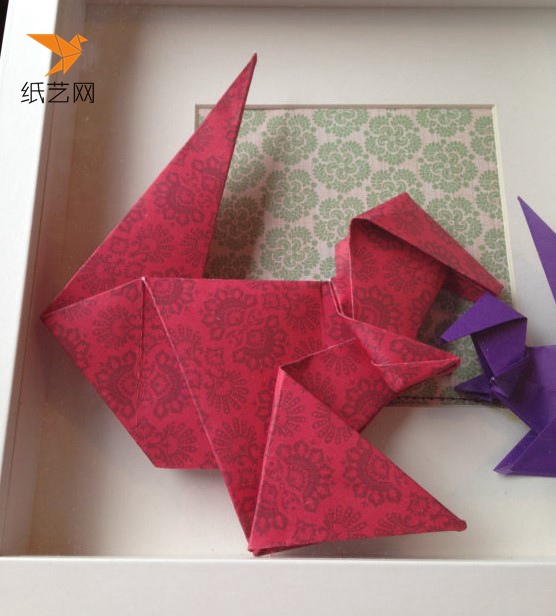简单的折纸恐龙制作