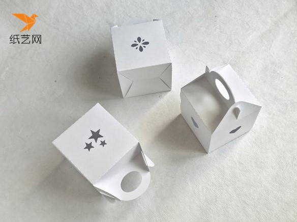 利用图纸制作的折纸小礼盒
