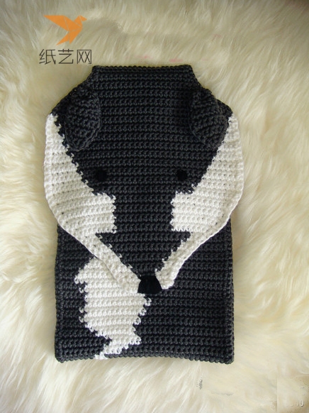毛线钩针编织狐狸造型围巾超级时尚个性的毛线钩针编织围巾手作