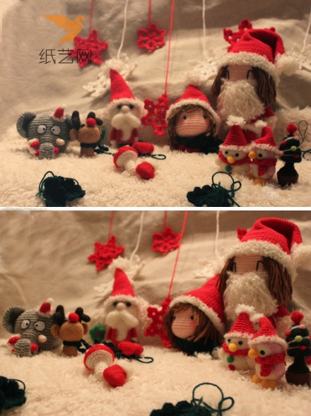 毛线钩针编织圣诞玩偶系列每年的圣诞节就应该提前这样准备毛线钩针编织手作