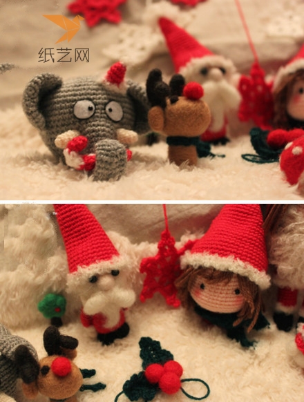 毛线钩针编织圣诞玩偶系列每年的圣诞节就应该提前这样准备毛线钩针编织手作