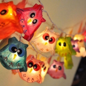 万圣节小猫头鹰可爱纸艺灯笼制作