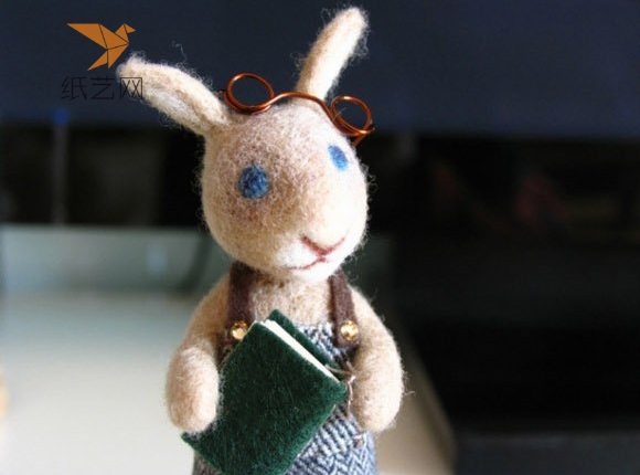 羊毛毡兔子先生手作欣赏