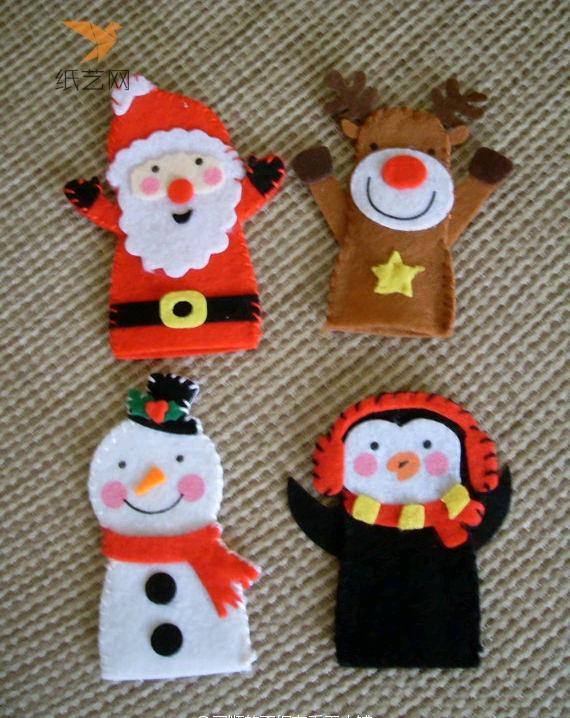 超有气氛的不织布圣诞节小玩偶你一定会喜欢的不织布手工