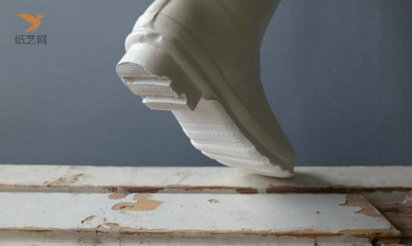 胶鞋用陶艺表现的手工创意