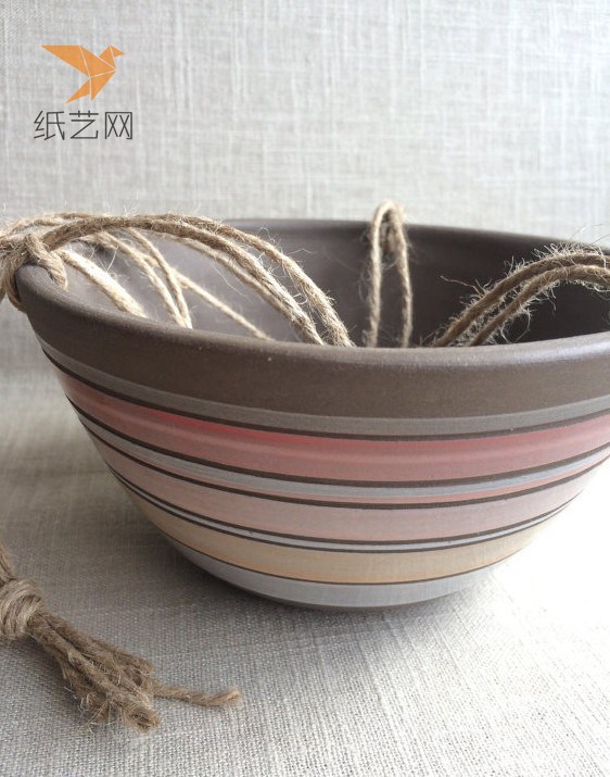 陶艺制作传统碗型花盆