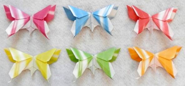 一个复杂一些的折纸蝴蝶