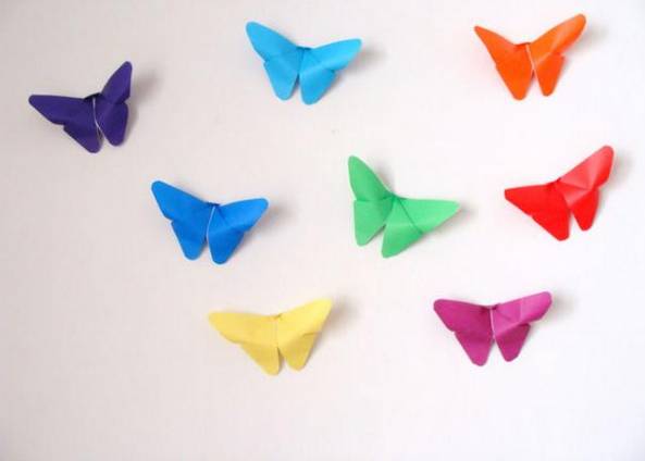 折纸蝴蝶装饰图片