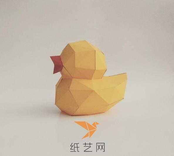 可爱的小鸭子纸模型