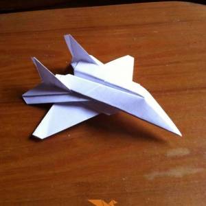 F22猛禽战斗机折纸习作
