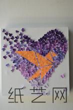 紫色的折纸蝴蝶