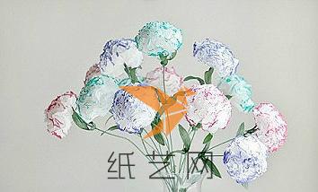 折纸花束康乃馨