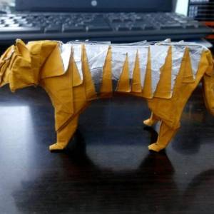 森林之王--凶猛的折纸老虎