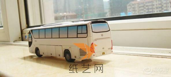3D纸模公交车侧面