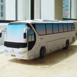 拥有一辆自己的公交车不再是梦，手工制作3D纸模公交车