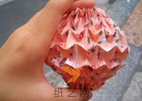 花色折纸球