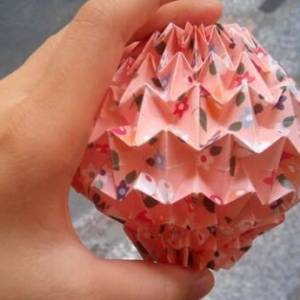 简单常见组合折纸球形
