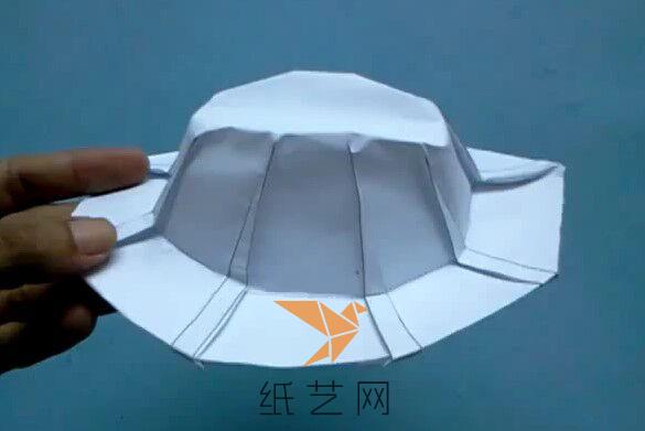 现代折纸遮阳帽