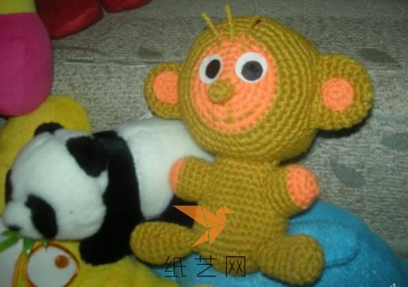 可爱的编织小猴子