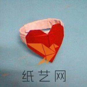 小时候的简单折纸作品---折纸戒指