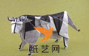 可爱的折纸奶牛