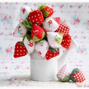 手工制作可爱诱人的布艺草莓