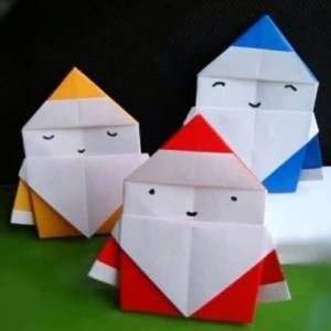 遥想圣诞节---可爱的折纸圣诞老人勾起的回忆