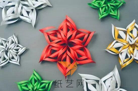 漂亮的折纸雪花