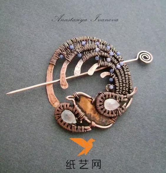 铜丝制作古典精美的项链饰品
