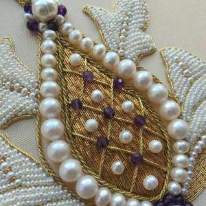 串珠手作白色珍珠串珠能做出多么美的串珠手作