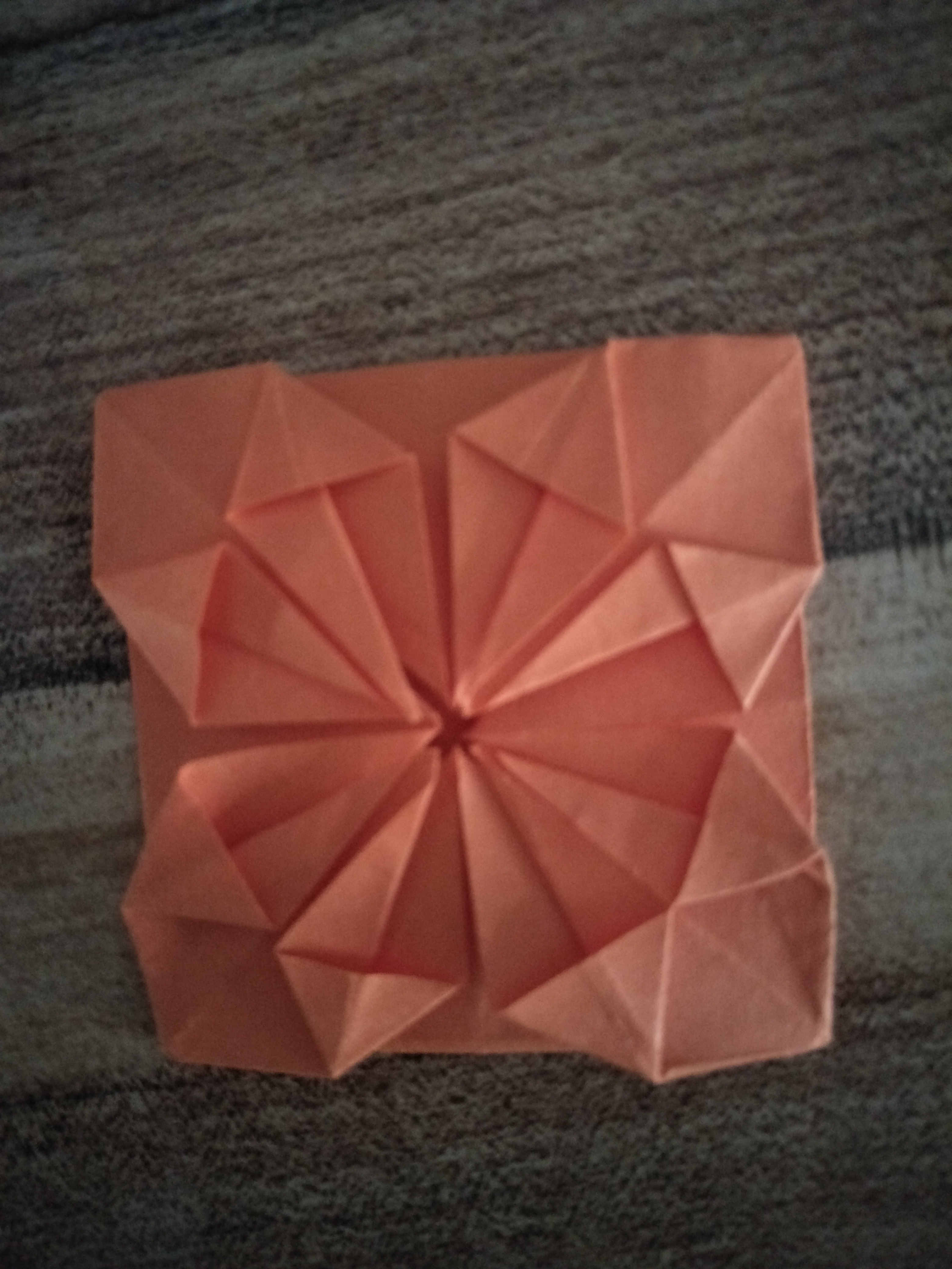 折纸绣球花