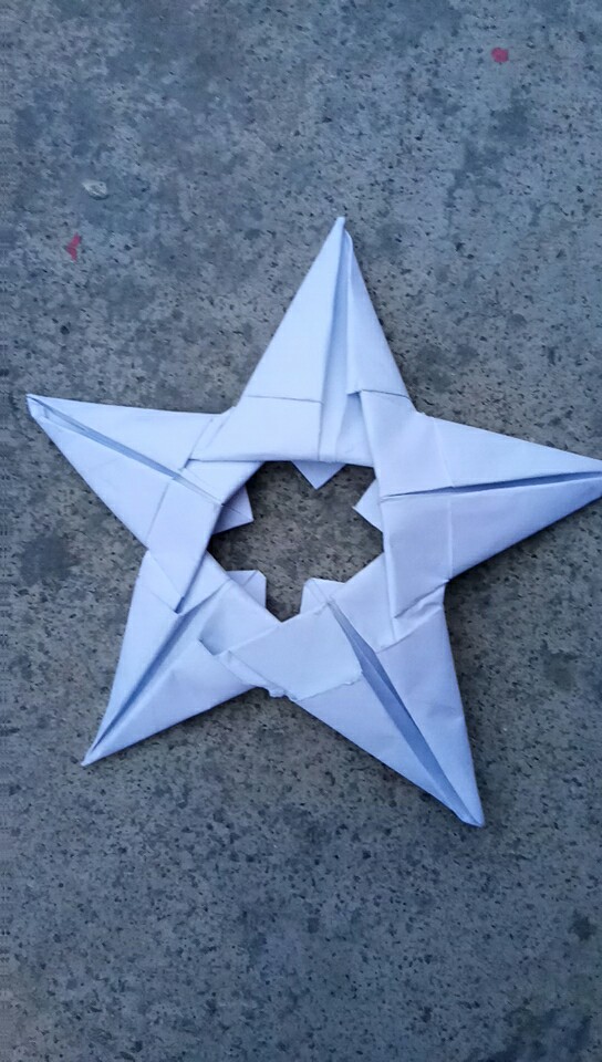 幼儿教程手工折叠五角星