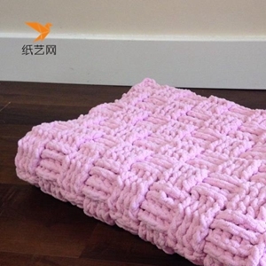 手工编织保暖漂亮小毛毯